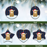 Clan Agnew Modern Tartan Christmas Ceramic Ornament Highland Cows Style WV66 Agnew Modern Tartan Tartan Ornament